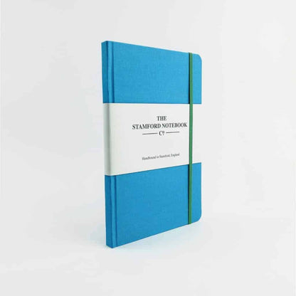 Sea Blue Woven Cloth Notebook