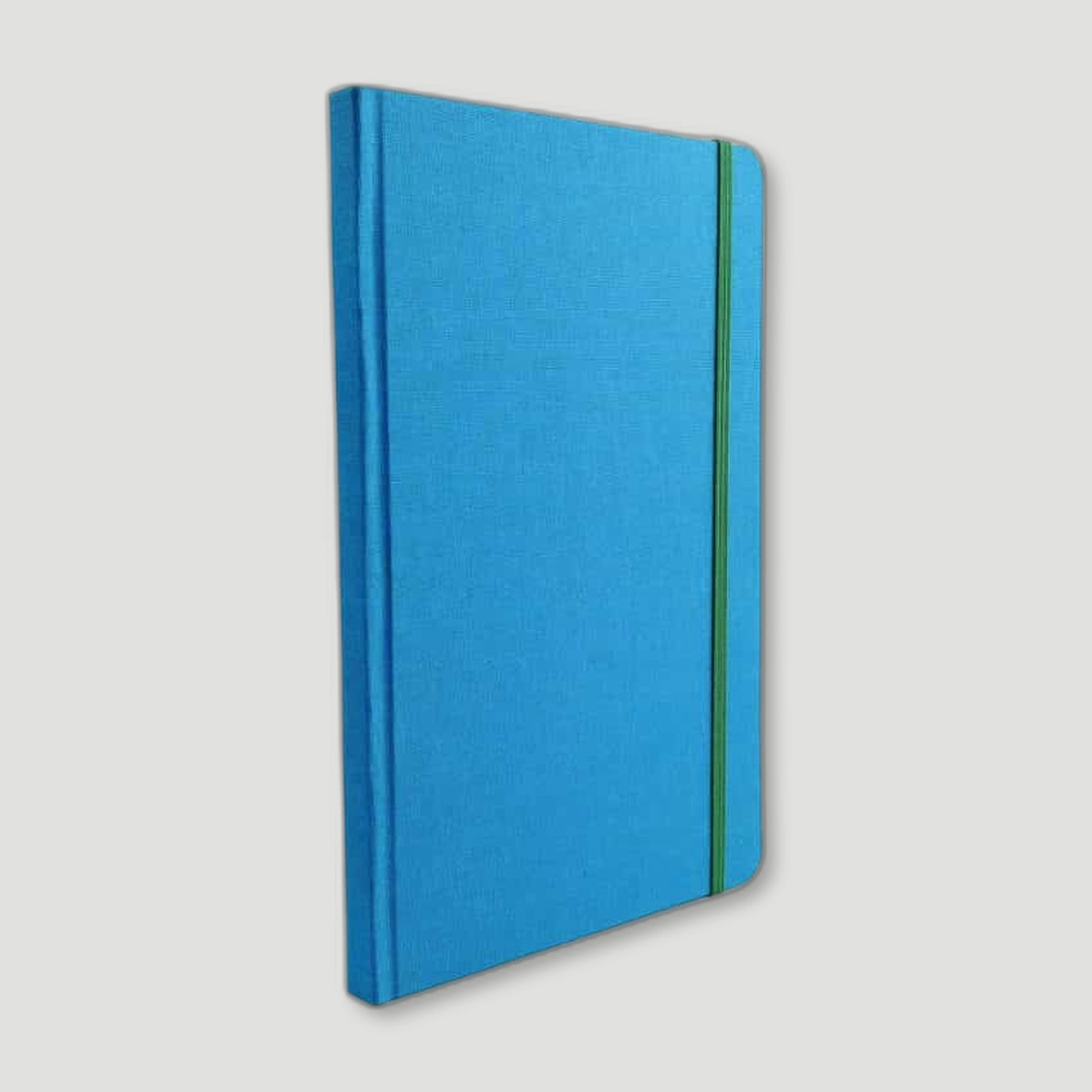 Sea Blue Woven Cloth Notebook from The Stamford Notebook Co - British Made Stationery