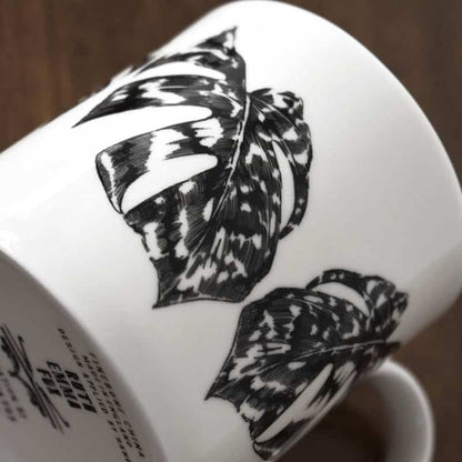 Set of Five Illustrated Cups