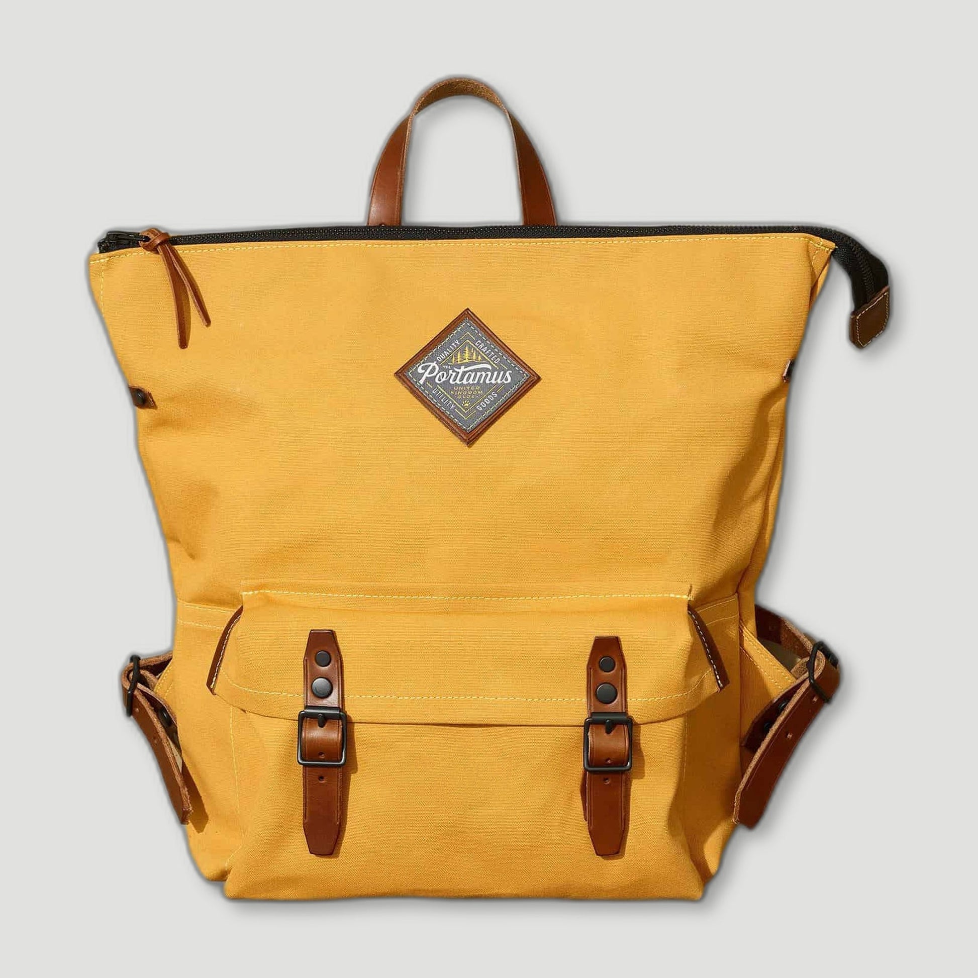 Shortwood Backpack Colemans Yellow from Portamus - British Made Bags