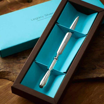 Silver Plated Old English Letter Opener