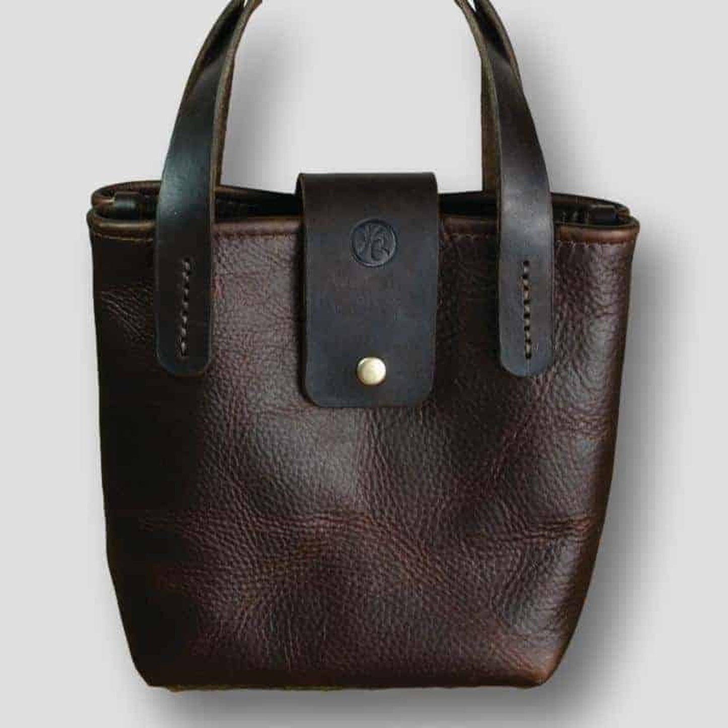 Small Brown Kodiak Leather Handbag