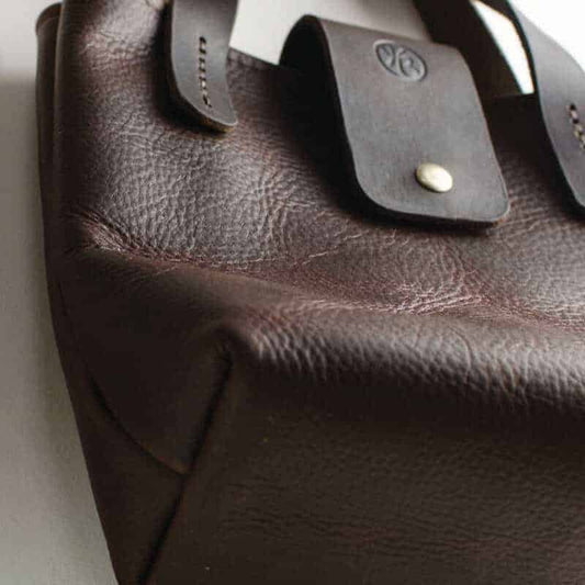 Small Brown Kodiak Leather Handbag