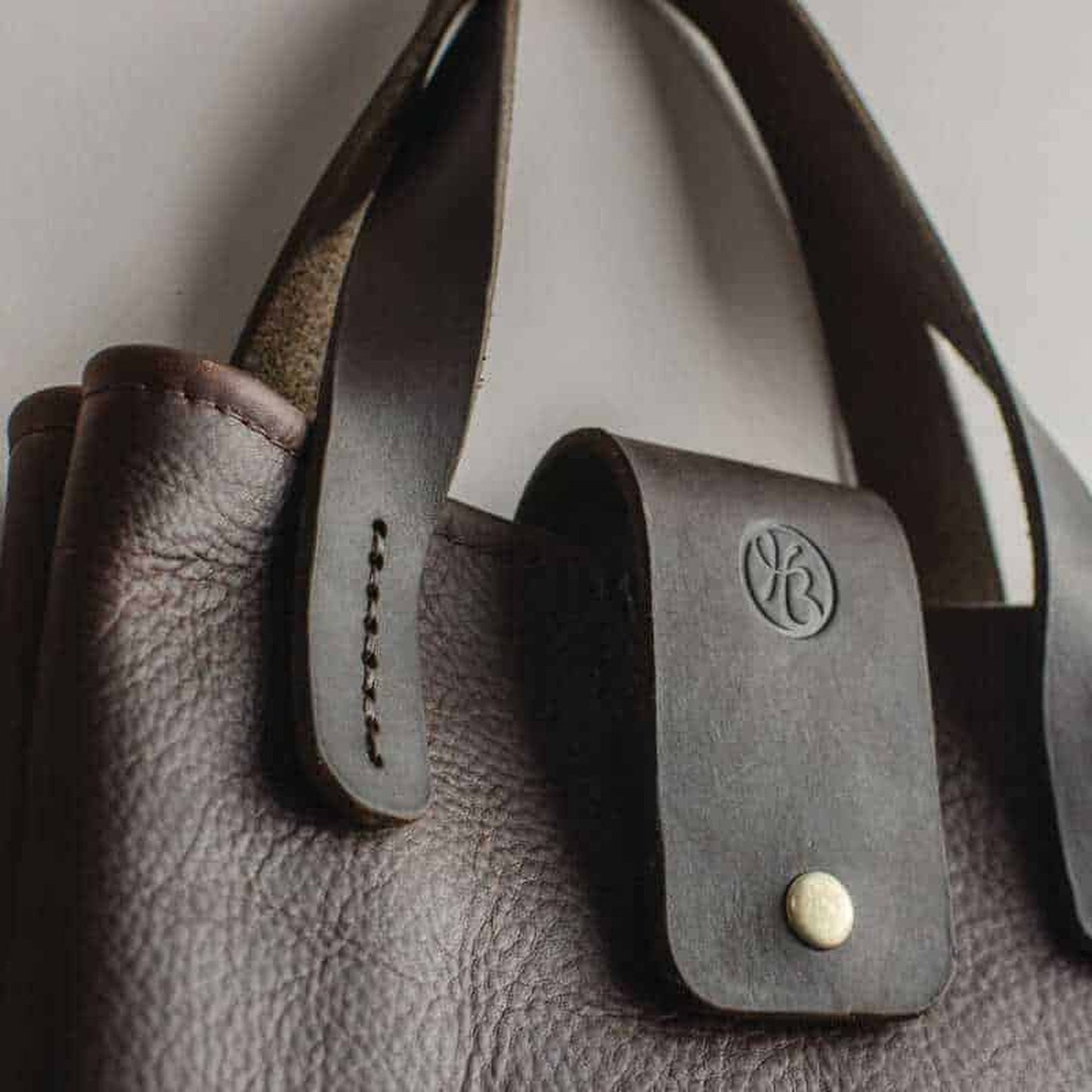 Small Brown Kodiak Leather Handbag