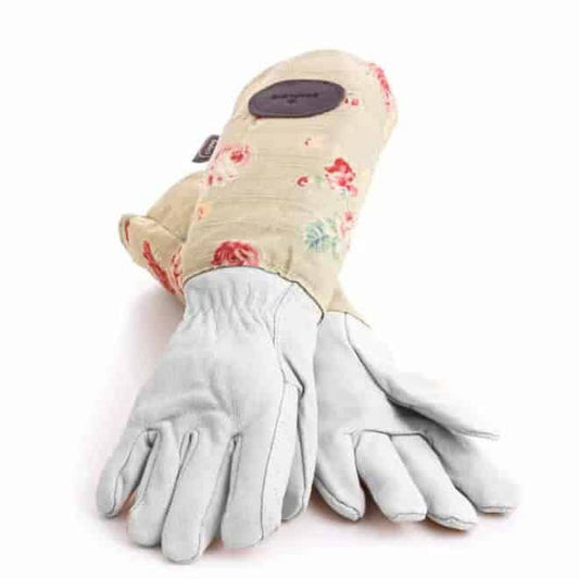 Small Floral Green Gardening Gloves