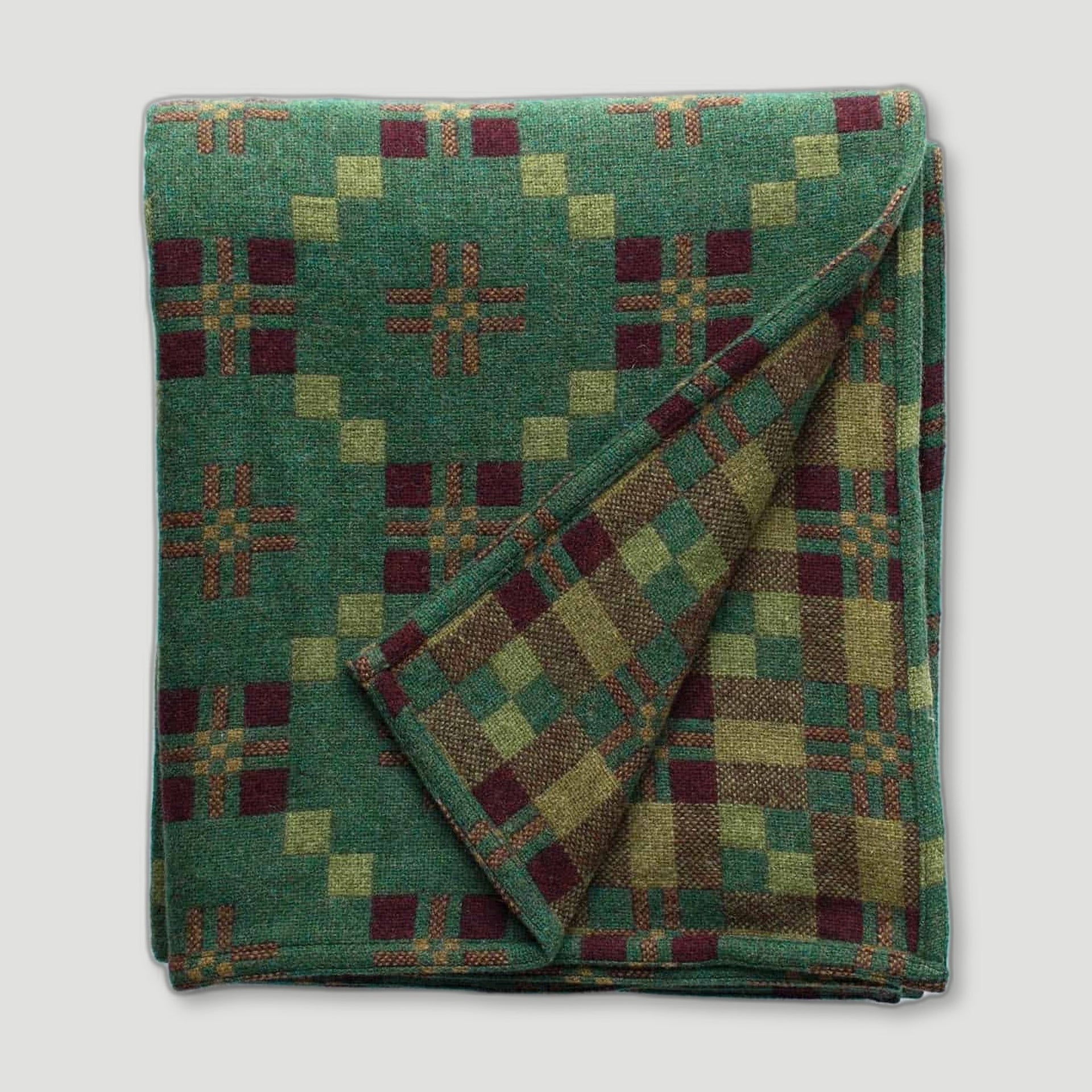 St Davids Cross Throw Blankets Pine