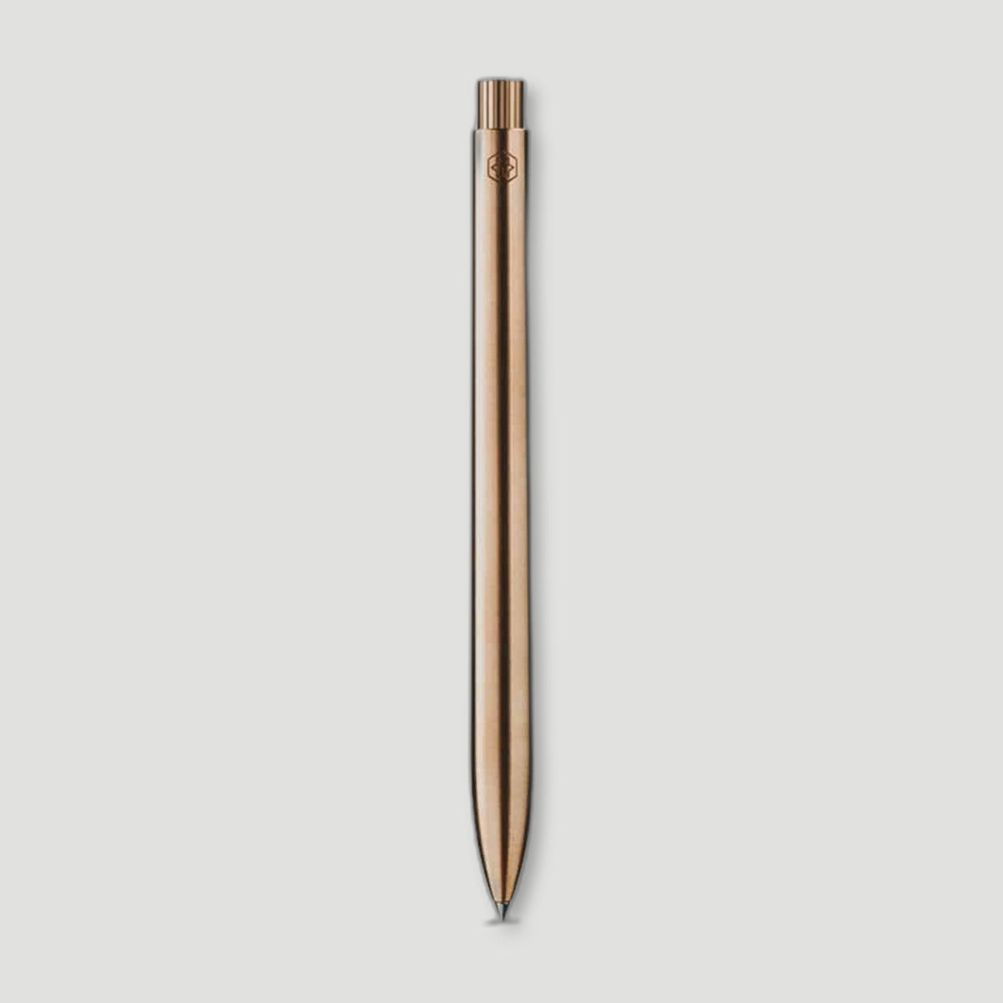 Stainless Steel 18ct Rose Gold Pen from Ajoto - British Made Pens