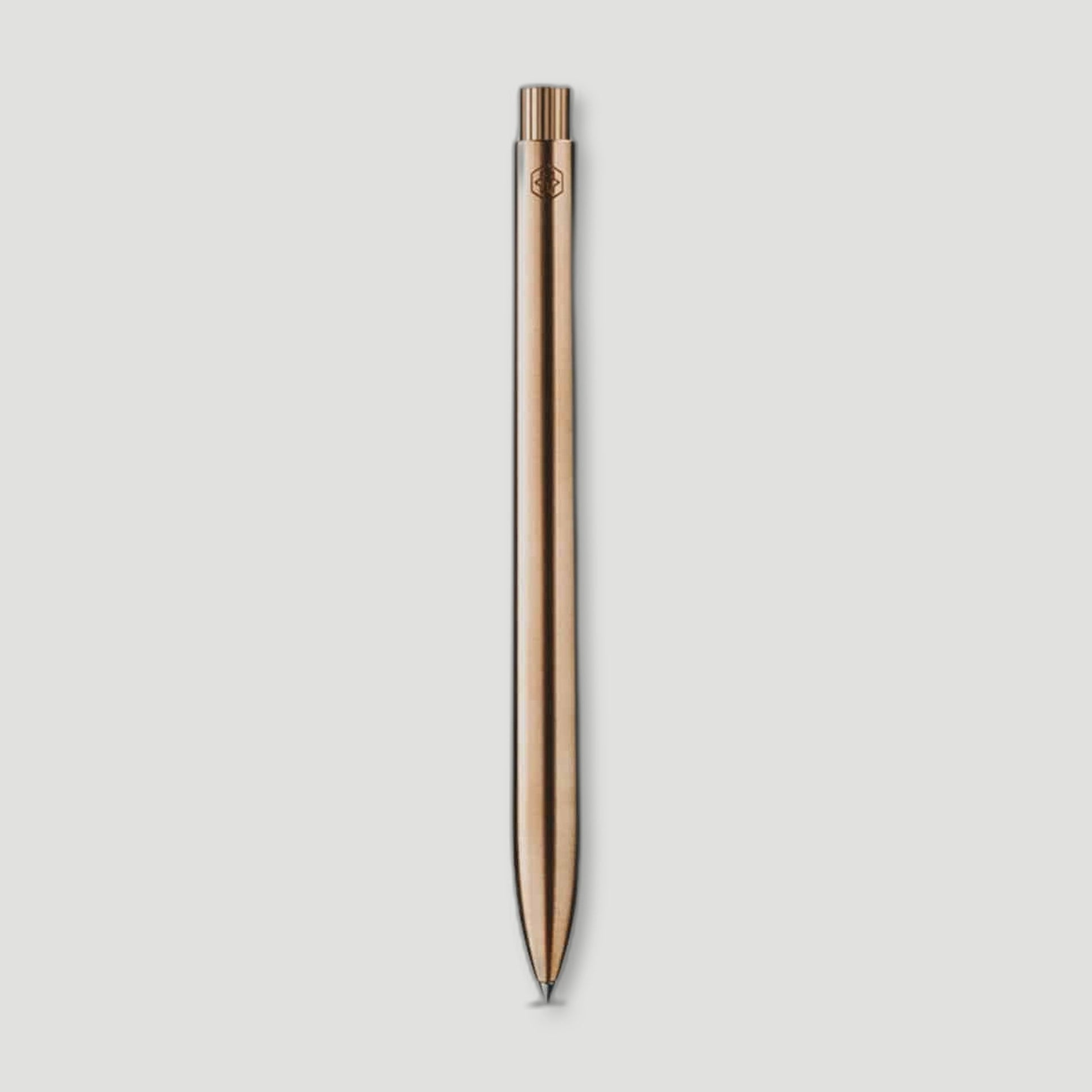 Stainless Steel 18ct Rose Gold Pen from Ajoto - British Made Pens