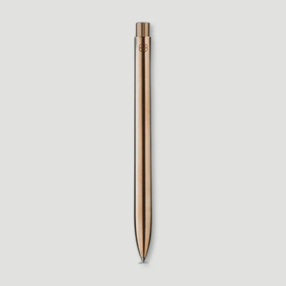 Stainless Steel 18ct Rose Gold Pen from Ajoto - British Made Pens