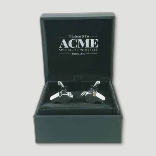 Sterling Silver Whistle Cufflinks from ACME Whistles - British Made Whistles