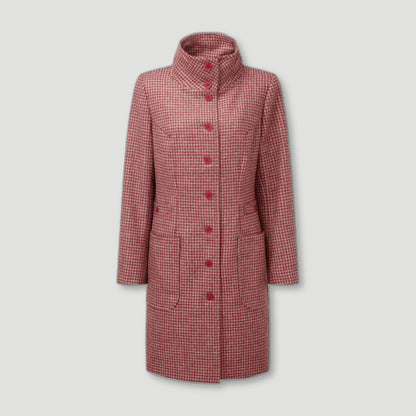 Front view of Sycamore Ladies Coat from Izzy Lane - British Made Wool Clothing