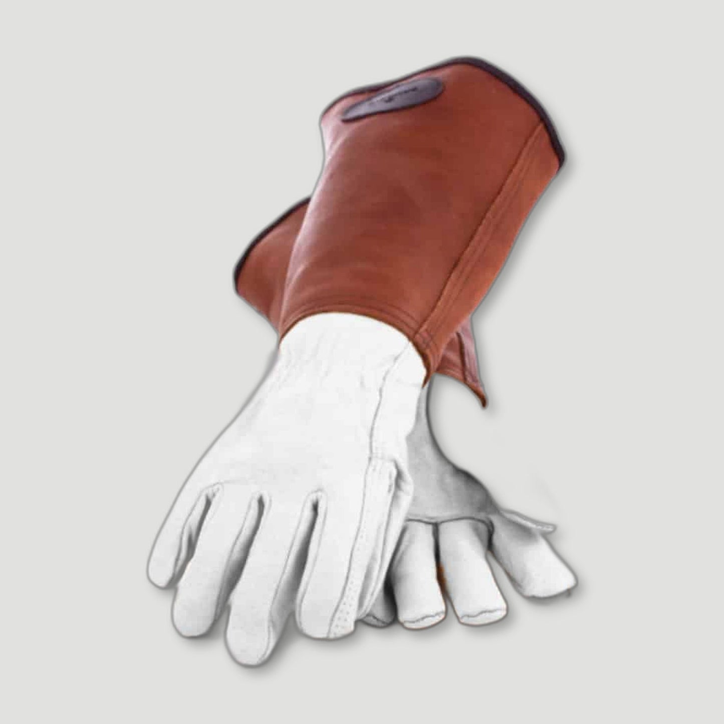 Tan Anti Bramble Gauntlet from Bradleys Tannery - British Made Gardening Gloves