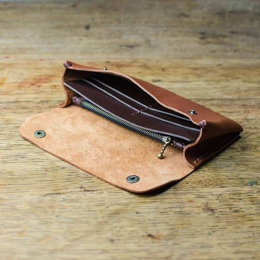 Tan Italian Leather Purse