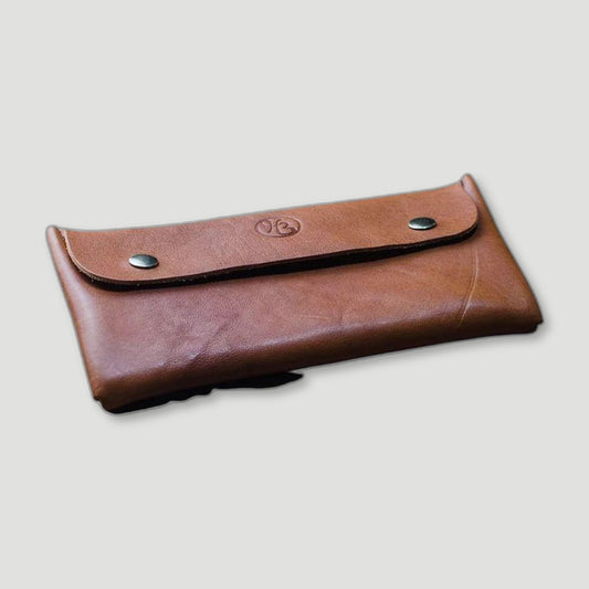 Tan Italian Leather Purse from Heather Borg - British Made Leather Bags
