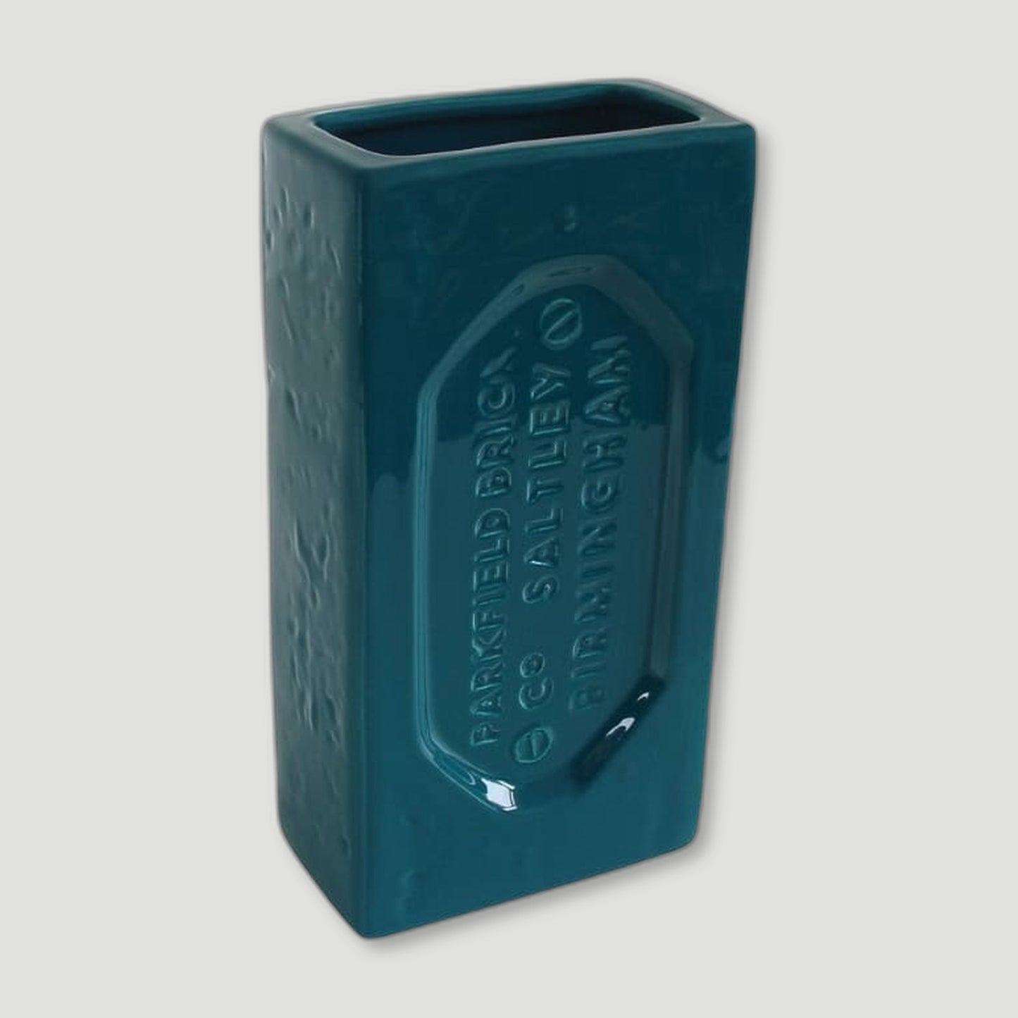 Teal Birmingham Brick Vase