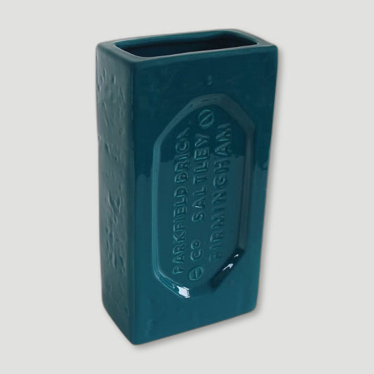 Teal Birmingham Brick Vase