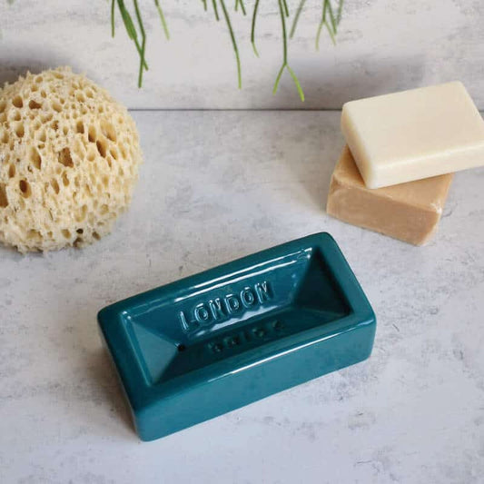 Teal London Brick Dish