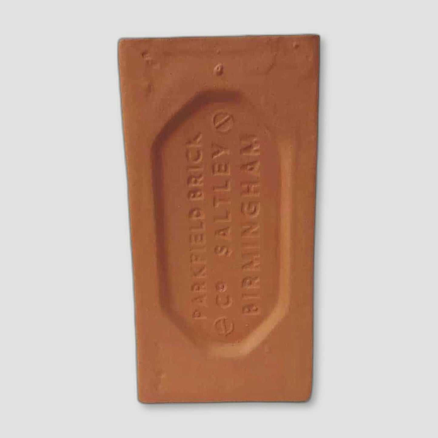 Front view of Terracotta Birmingham Brick Vase from Stolen Form - British Made Vases & Homeware