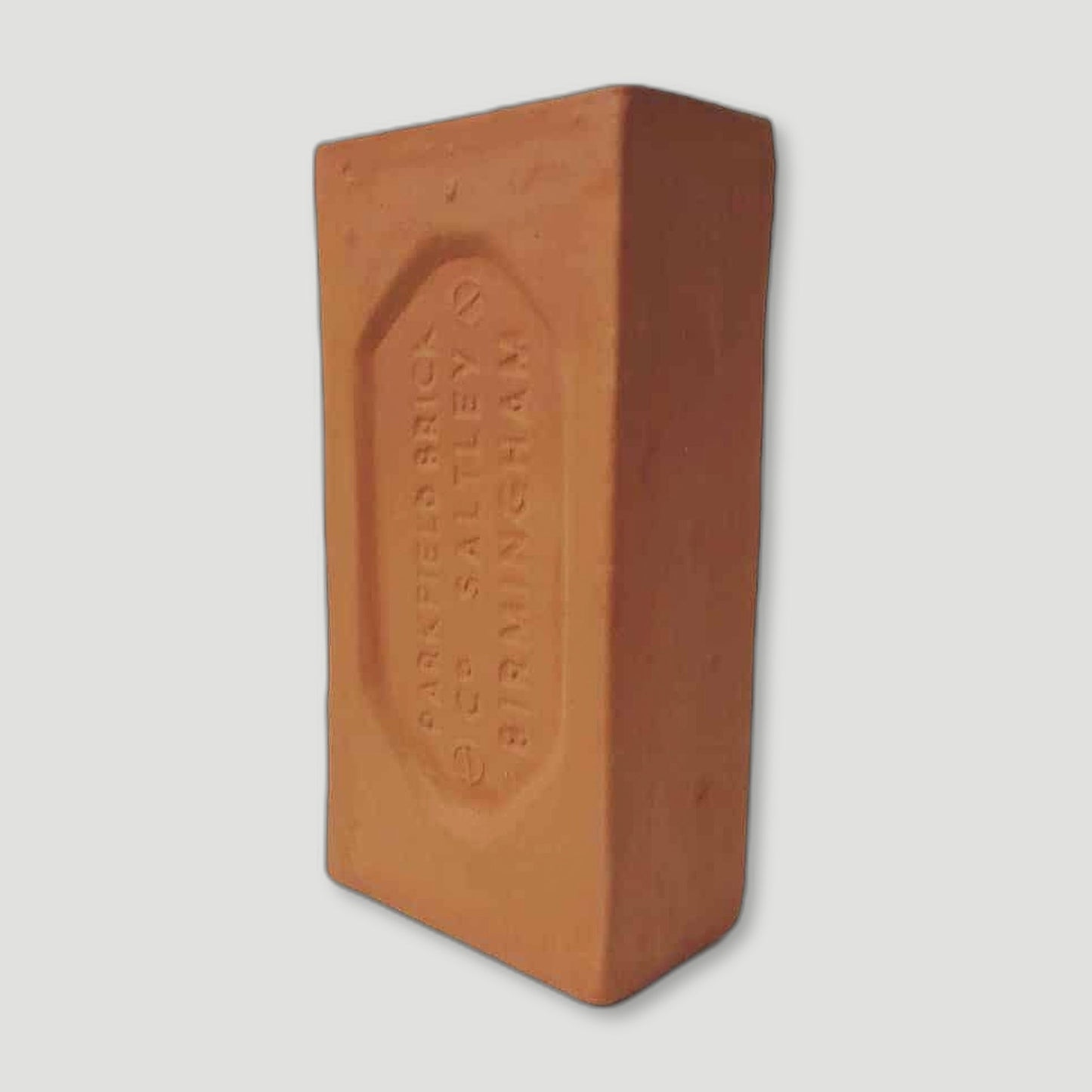 Side view of Terracotta Birmingham Brick Vase from Stolen Form - British Made Vases & Homeware