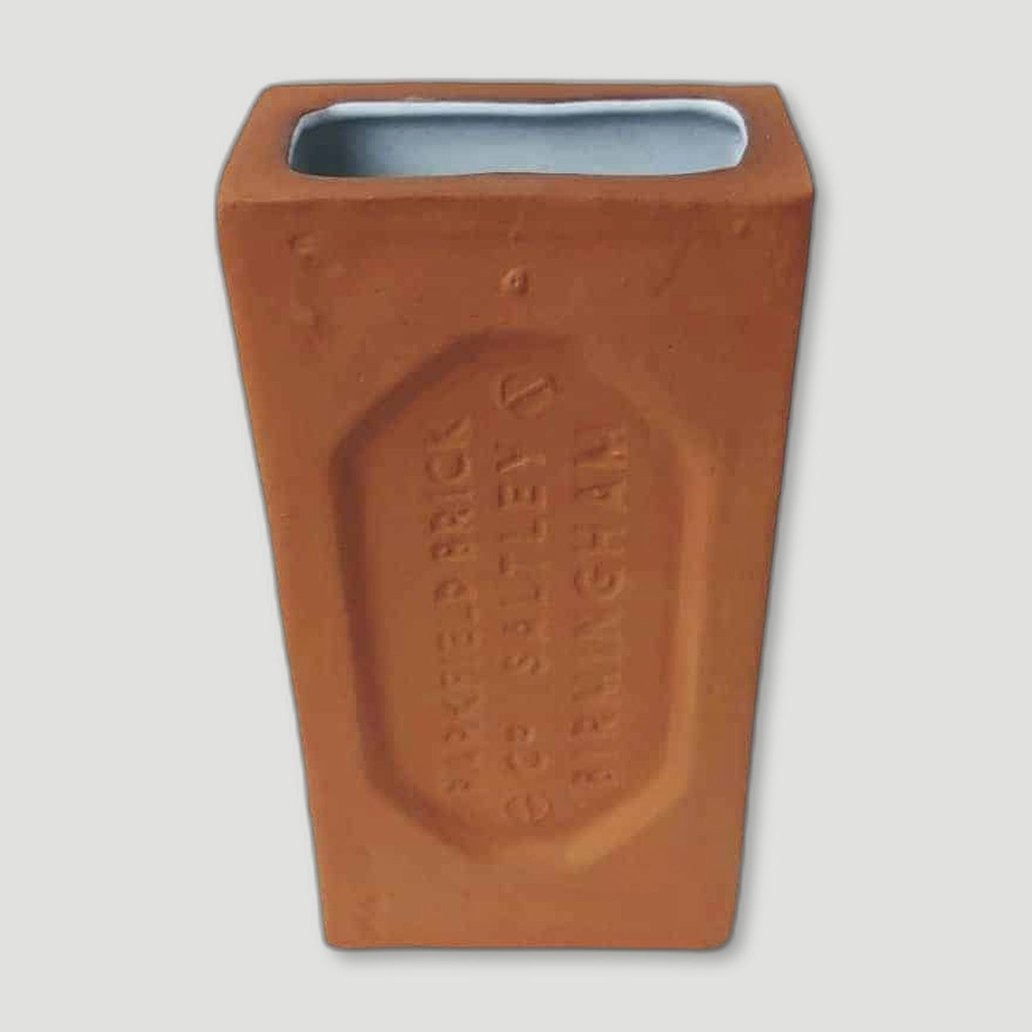 Top view of Terracotta Birmingham Brick Vase from Stolen Form - British Made Vases & Homeware