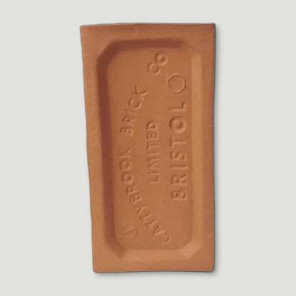 Front view of Terracotta Bristol Brick Vase from Stolen Form - British Made Vases & Homeware