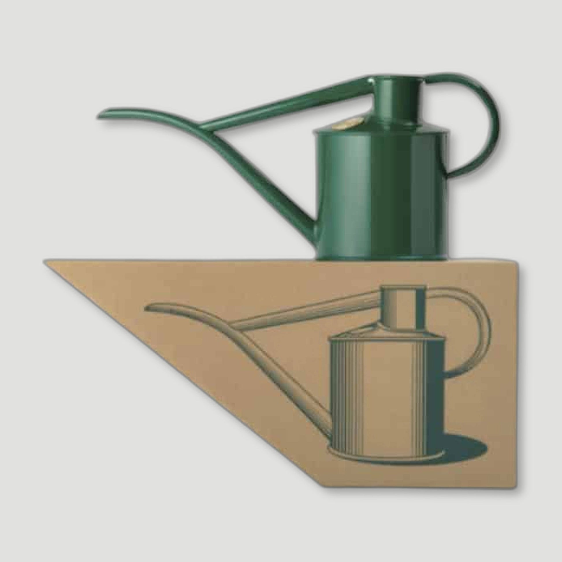 The Fazeley Flow - Two Pint Green from Haws Watering Cans - British Made Watering Cans