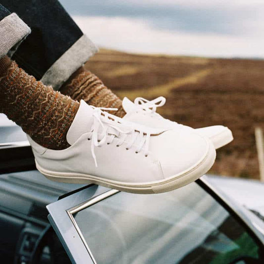 The Mellor II White Calfskin Sneakers