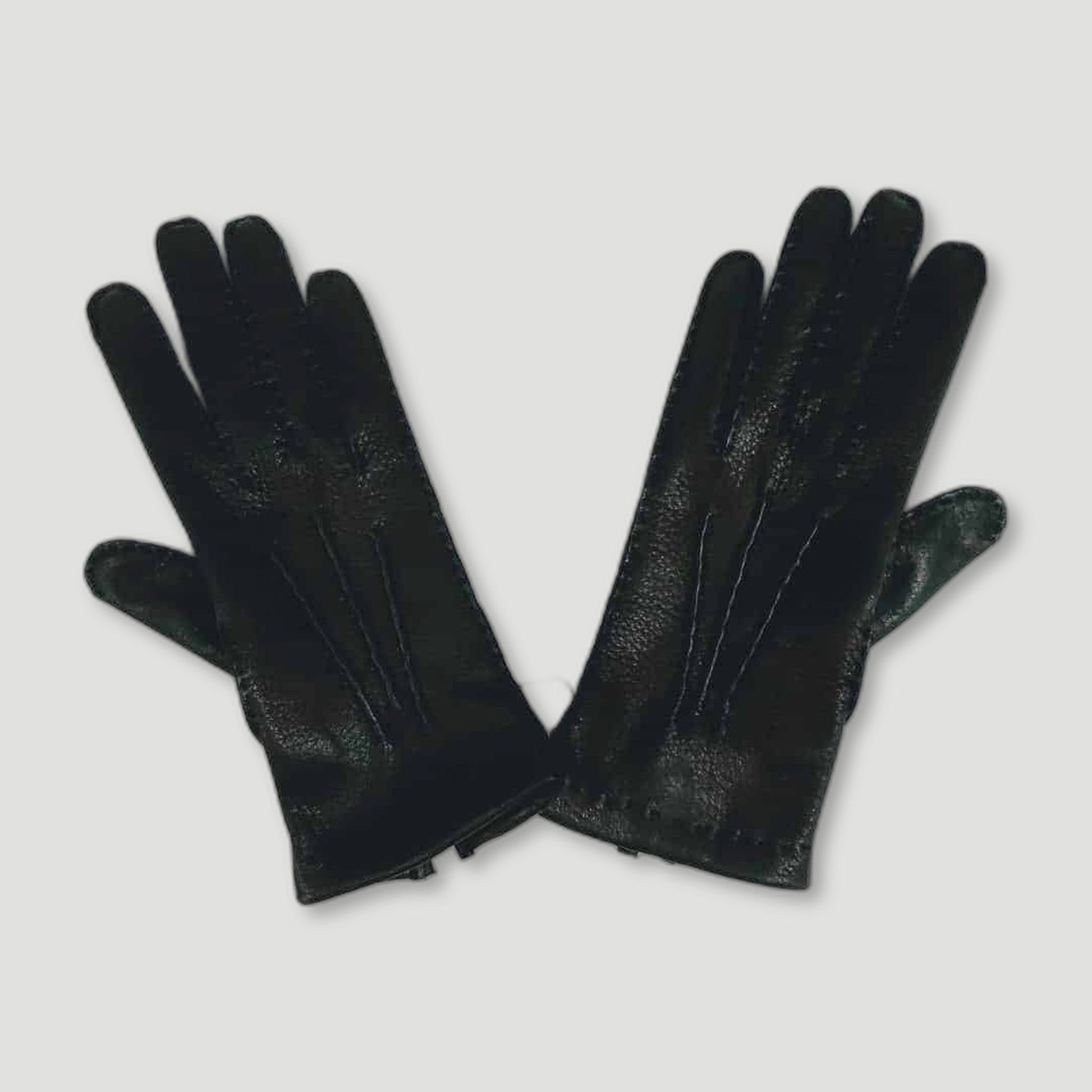 Back view of The Park Lane Black Ladies Gloves from Chester Jefferies - British Made Leather Gloves
