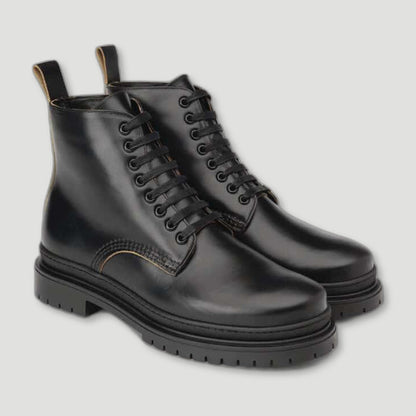 The Sharman Men's Boots - Horween Black from Goral - British Made Trainers