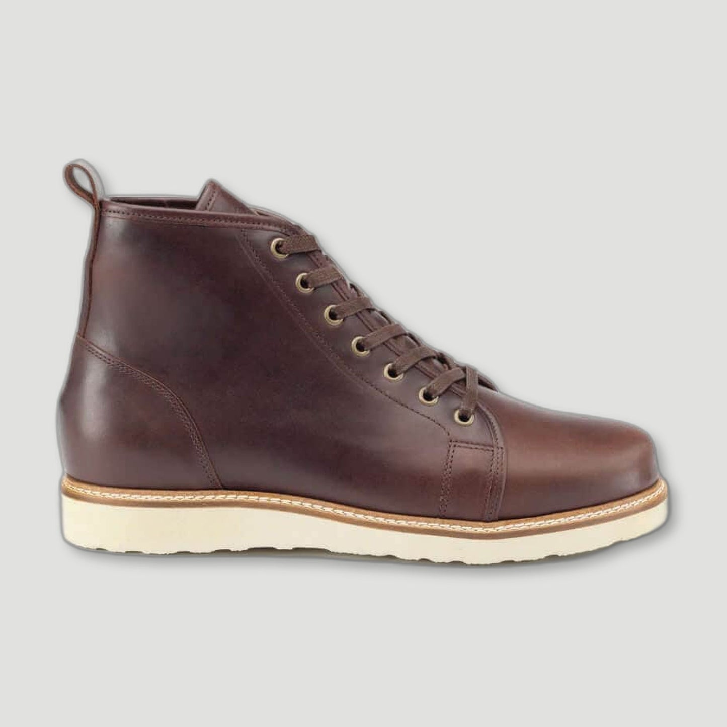 Side view of The Whitley - Hunter Truffle Boot from Goral - British Made Trainers