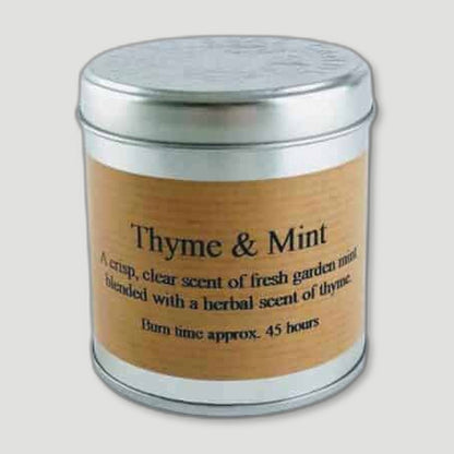 Thyme and Mint Tin Candle from St Eval Candles - British Made Candles