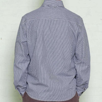 Ticking Stripe Maritime Overshirt