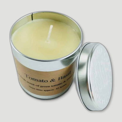Tomato and Basil Tin Candle from St Eval Candles - British Made Candles