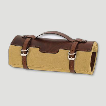 Trade Brown Canvas & Leather Artist Roll from Risdon & Risdon - British Made Aprons