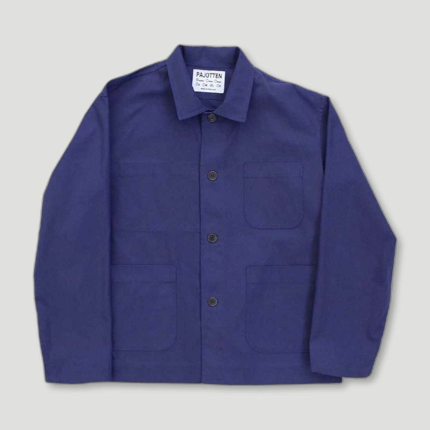 Traditional chore jacket in a brushed cotton canvas - Indigo