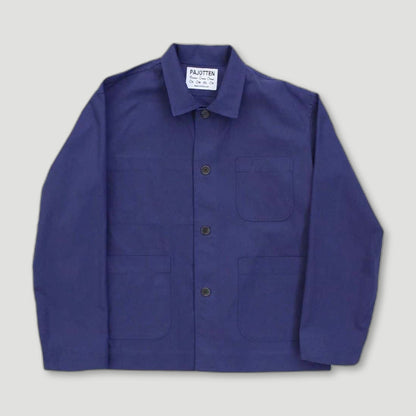 Traditional chore jacket in a brushed cotton canvas - Indigo