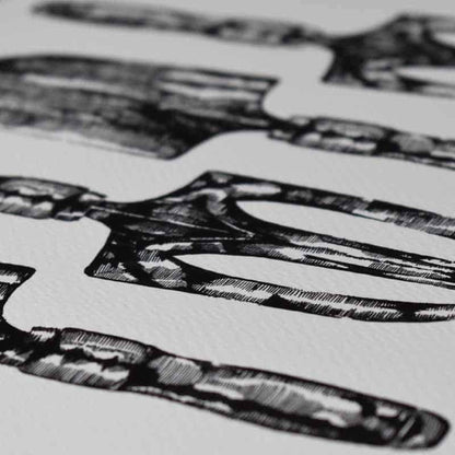 Trowel and Fork Limited Edition Print 12" X 16"