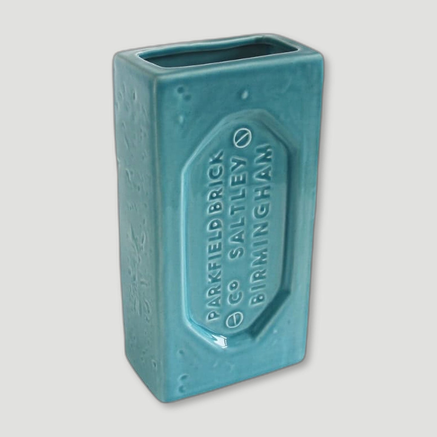 Turquoise Birmingham Brick Vase from Stolen Form - British Made Vases & Homeware