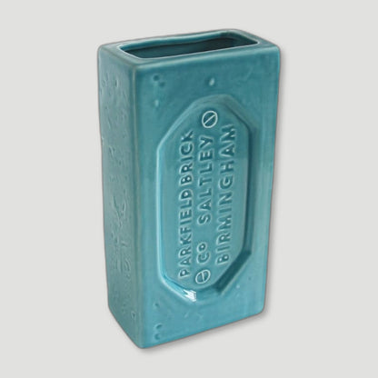 Turquoise Birmingham Brick Vase from Stolen Form - British Made Vases & Homeware