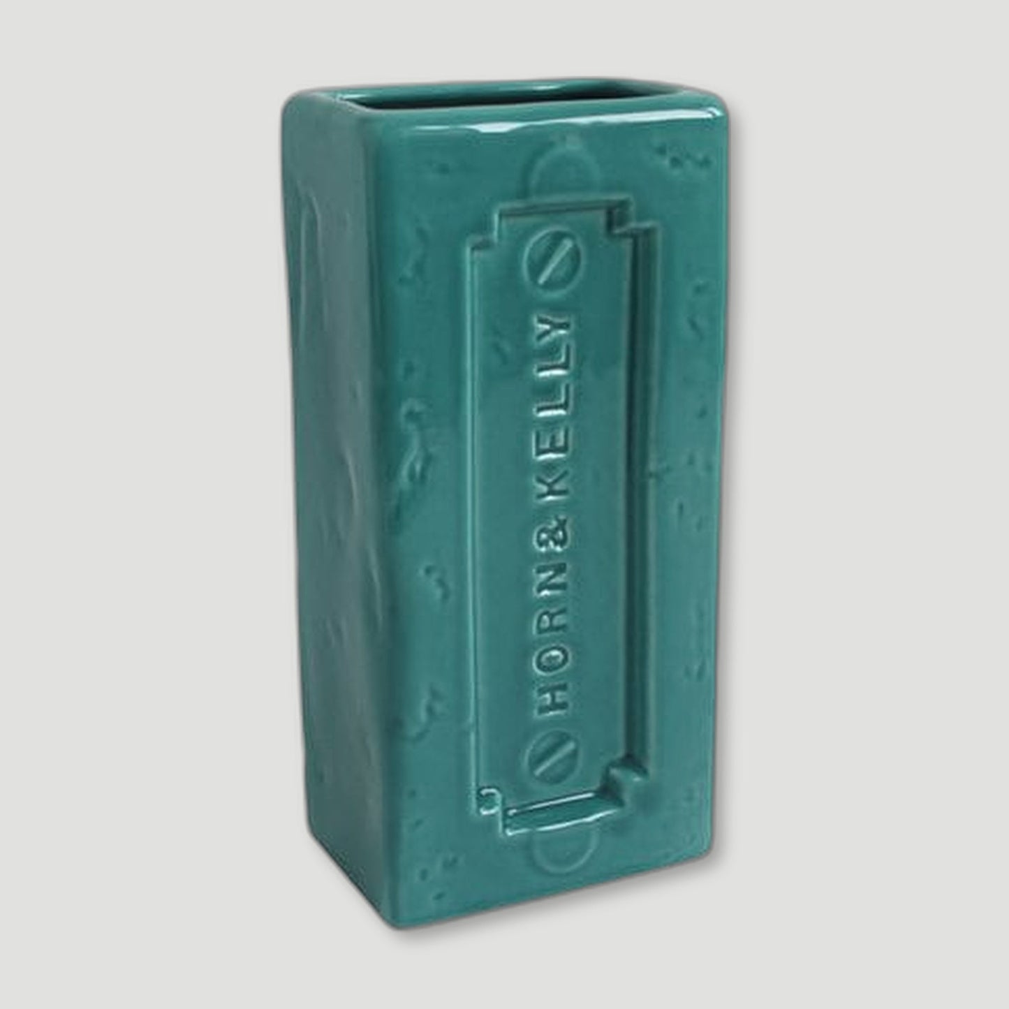 Turquoise Liverpool Brick Vase
