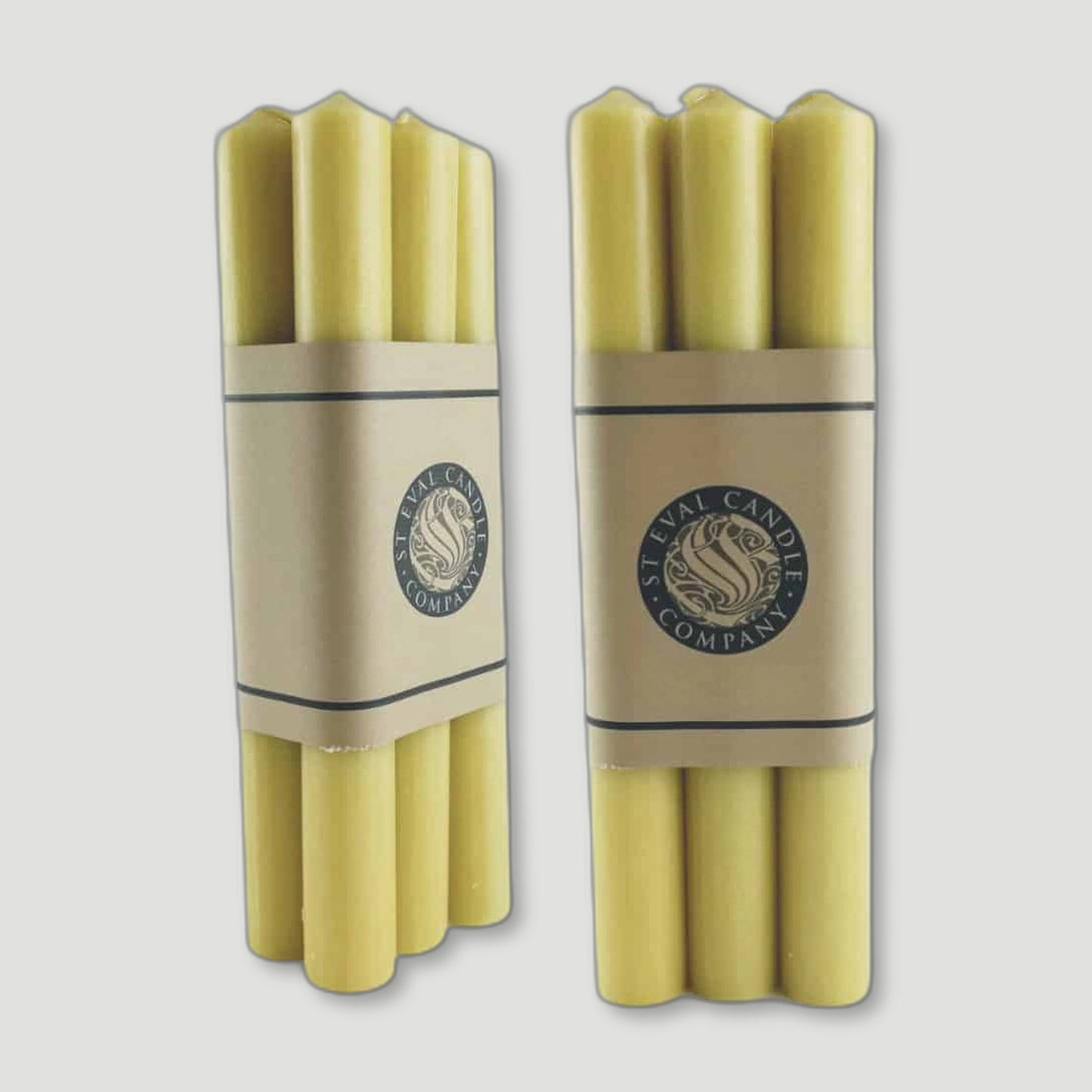 Two Packs Burnt Gold Dinner Candles from St Eval Candles - British Made Candles