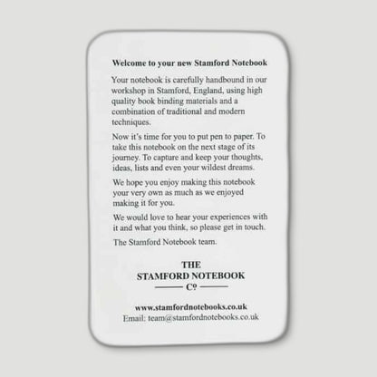 Vibrant Buckram Red Notebook from The Stamford Notebook Co - British Made Stationery