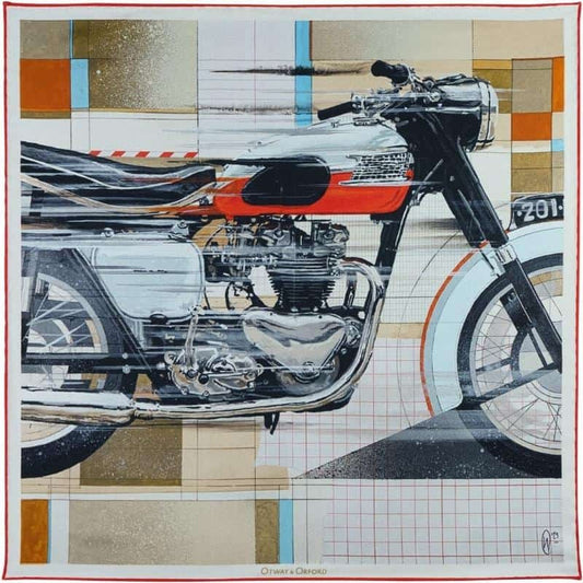 Vintage Velocity Silk Pocket Square