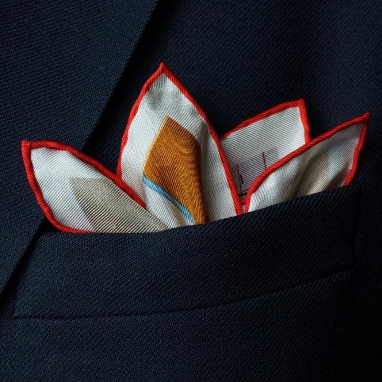 Vintage Velocity Silk Pocket Square