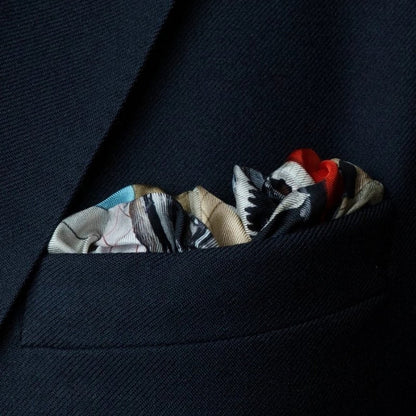 Vintage Velocity Silk Pocket Square