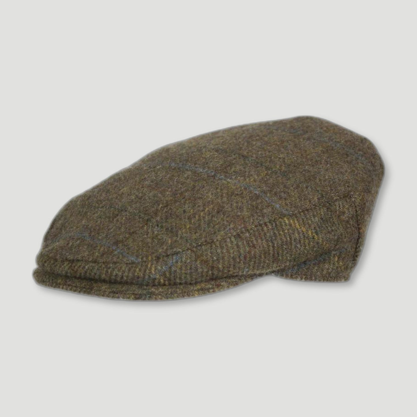 Walker Tweed Cap - Brown Check from Oxford Blue - British Made Waxed Jackets