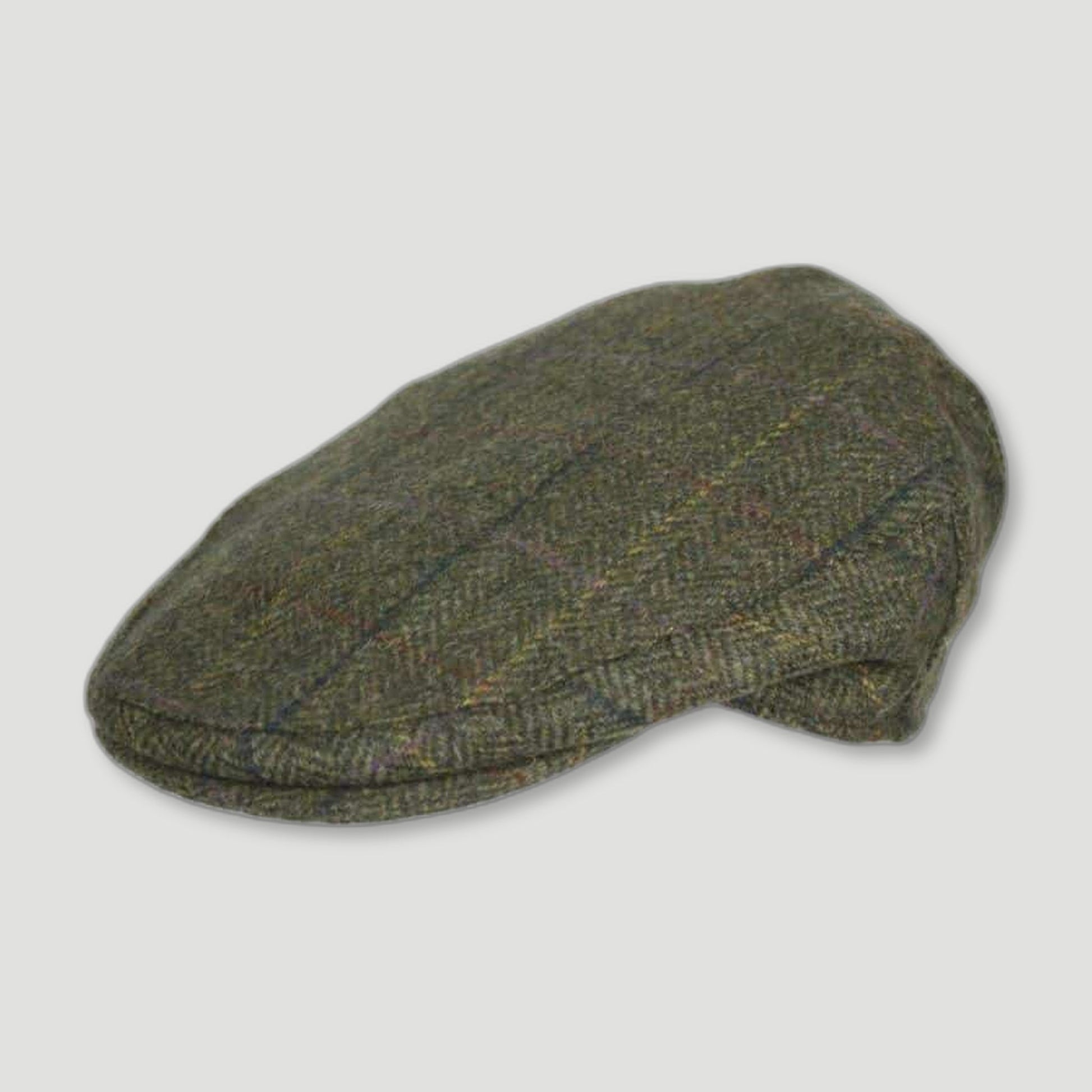 Walker Tweed Cap - Green Check from Oxford Blue - British Made Waxed Jackets