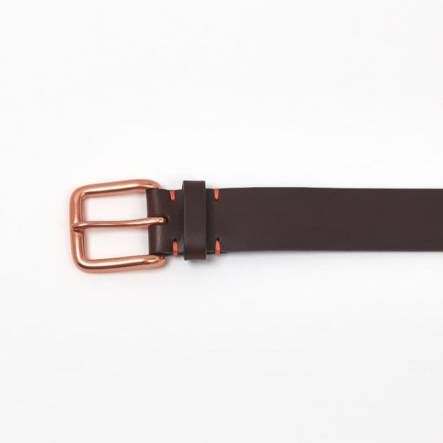 Walnut Brown Copper Modernist Belt