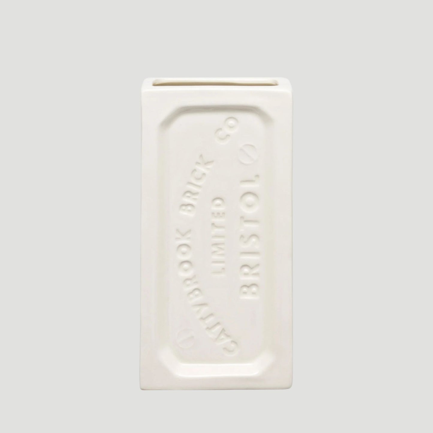 White Bristol Brick Vase