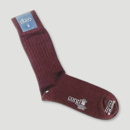 Wine Wool Socks | Lightweight from Corgi Socks - British Made Wool Socks